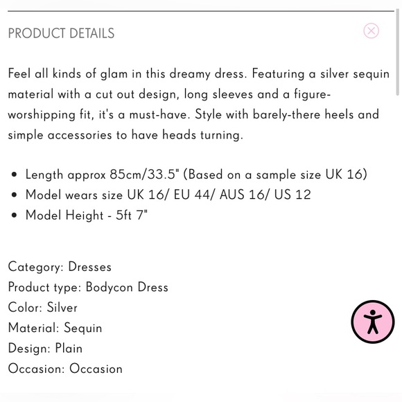 Plus Silver Sequin Cut Out Bodycon Dress - Picture 5 of 8